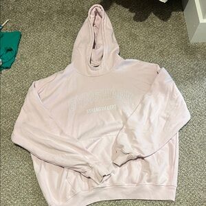 Gymshark Light Pink 'Strength Dept.' Hooded Sweatshirt